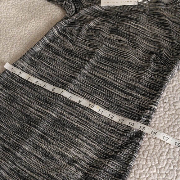 NWT Trina Turk Size Small Bellingham Gray Space Dye Knit Dress - Picture 8 of 13